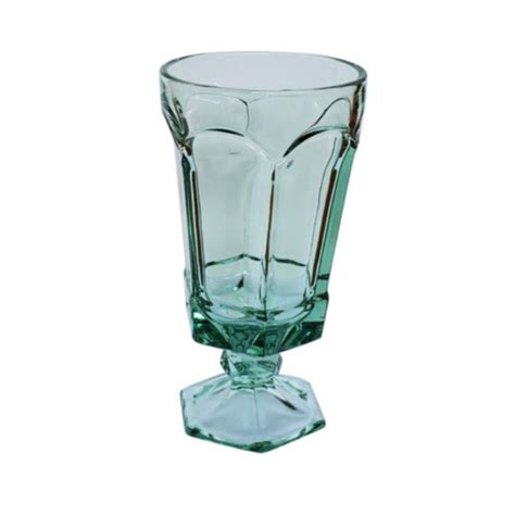 Rent Our Mint Green Glass Goblets Violet Vintage Rentals