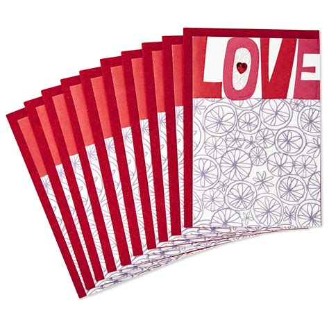 Hallmark Pack Of Valentines Day Cards Love 10 Valentine Cards With