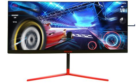 Aocs New Curved 35 Inch 200hz Ultrawide Agon Gaming Monitor Goes On