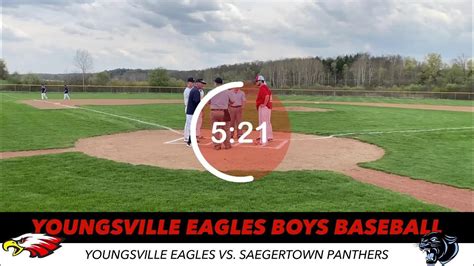 Youngsville Eagles Saegertown Panthers Vasity Boys Baseball Youtube