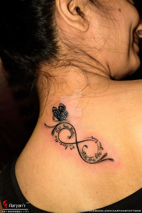 Infinity symbol created by john wallis in 1655 refers to things without any limit, ad infinitum, perpetual. beautiful_tattoo_butterfly_infinity_quote_tattoo_by ...
