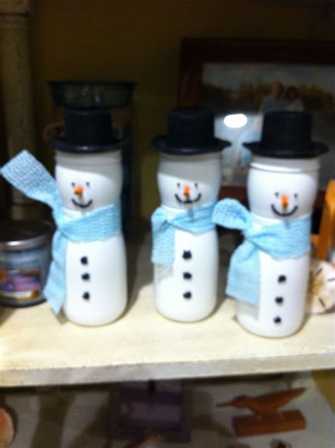 Puff Container Snowmen Ways To Recycle Upcycle Recycle Homemade Ts
