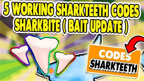 All Secret 5 Working Roblox Sharkbite Codes For Sharkteeth In 2020 May