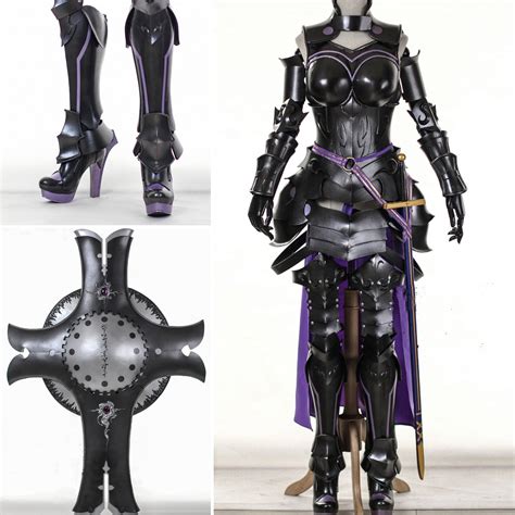 Self Fate Grand Order Mash Kyrielight Cosplay Costume Armor And Shield Cosplay