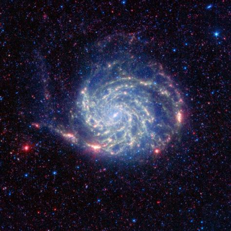 Nasa Spitzer Reveals No Organics Zone Around Pinwheel Galaxy