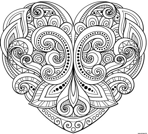 Les mandalas font partie des coloriages les plus populaires sur hugo. Coloriage mandala en forme de coeur floral et motifs ...