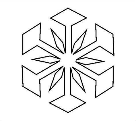 12free & easy paper snowflakes to cut and color. 14+ Free Snowflake Templates - PDF | Free & Premium Templates