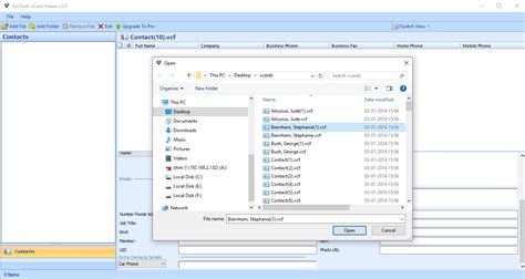Vcf Viewer Tool To Open And View Vcard Files Freeware