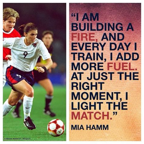 This inspiring art print also makes a unique gift for all the soccer. Mia Hamm , soccer , soccer quotes #soccergirlproblems | Inspirational soccer quotes ...