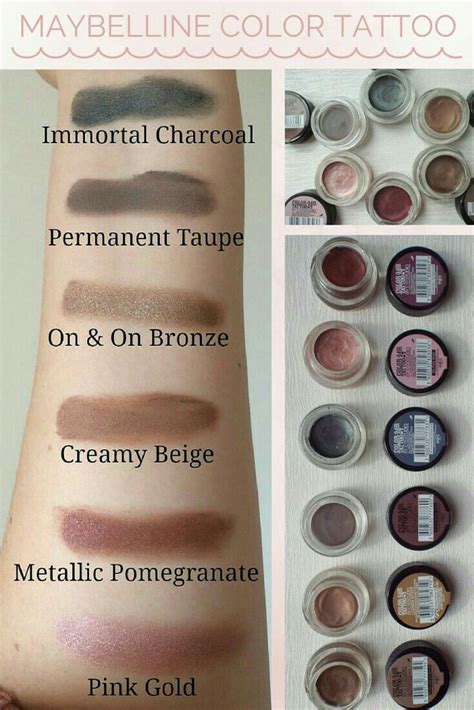 Maybelline Colour Tattoo Maybelline Color Tattoo Color Tattoo