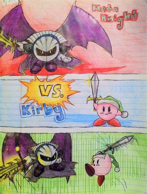 Epic Kirby And Meta Knight Battle By Noxidamxv On Deviantart Meta