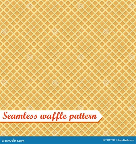 Waffles Seamless Texture Vector Background 67341014