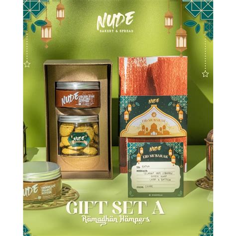 Jual NUDE Gift Set A HAMPERS Idul Fitri Cookies Spread Healthy