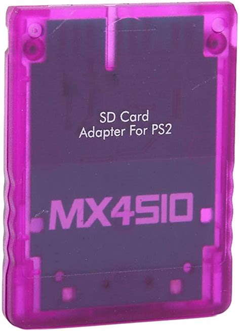 jp mx4sio sio2sd tfカードリーダーアダプター（ps2用）、メモリーカードではなくアダプター、交換用メモリーカードリーダーアダプター（ps2用） 紫の