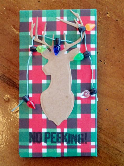 Christmas Gift Card Holder Reindeer With Lights Variety Etsy
