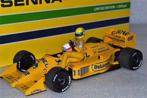 Satoru Nakajima And Ayrton Senna Taxi Lotus Honda 99t Race Car Italian
