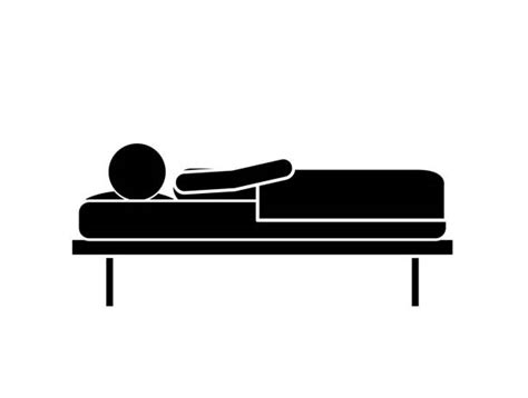 Man In Hospital Bed Silhouettes Illustrations Royalty Free Vector