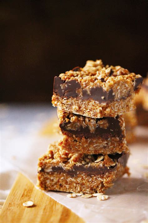 Instead, these healthy peanut butter oatmeal bars combine wholesome ingredients like almonds, oats, coconut, and unrefined maple syrup. Healthy No-Bake Chocolate Peanut Butter Oat Bars