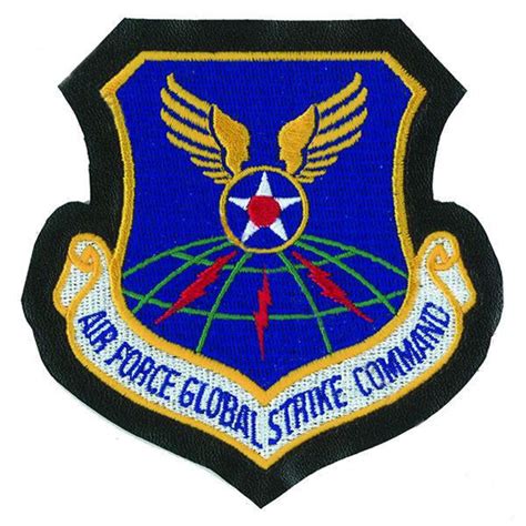 Usaf Global Strike Command Leather Patch With Hook Closure Vanguard