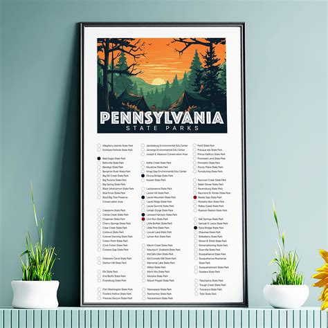 PA State Park Adventure Checklist Pennsylvania State Parks Travel