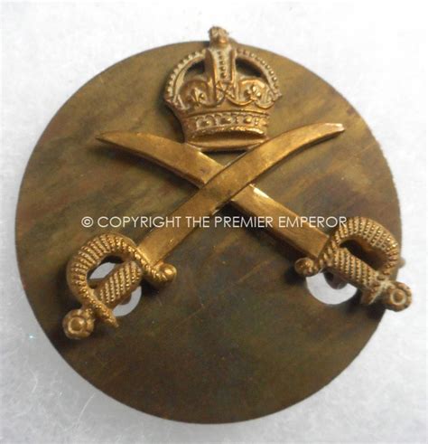British Great War 19141918 Metal Trade Badge Crossed Swords And Crown