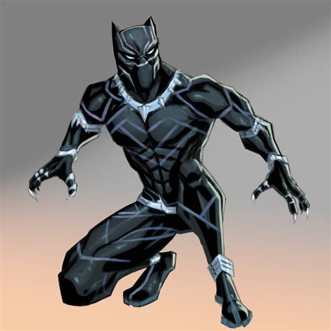 Black Panther Comic Style On Behance