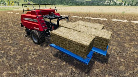 Hesston Big Baler And Bale Collector 1 Fs19 Mods Farming Simulator 19