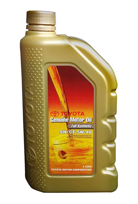 Toyota Genuine Motor Oil Full Synthetic 5w 40 4l Gallon For Gas And