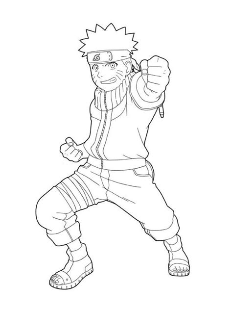 Printable Naruto Coloring Page Anime Coloring Pages