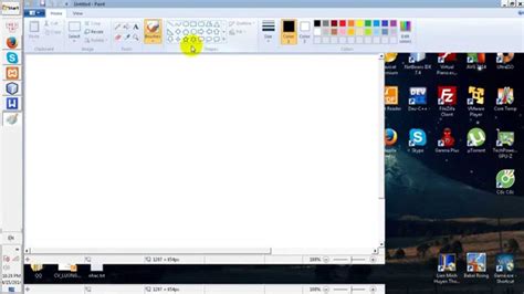 How To Draw A Starry Night Sky Ms Paint Youtube