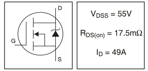 Irfz N N Channel Mosfet Pinout Equivalent Application And