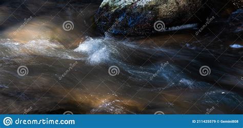 A Small Forest River With Waterfalls Stock Image Image Of Latvia