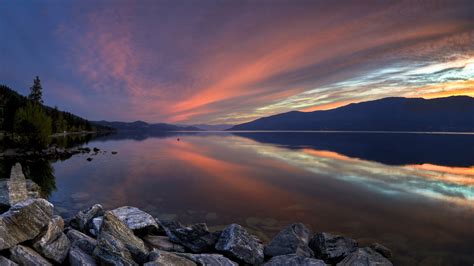 Lake Mountain During Sunset Hd Nature Wallpapers Hd