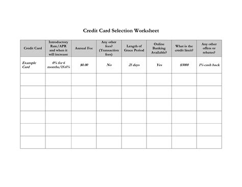 15 Best Images of Pay Off Credit Card Worksheet - Debt Free Printable