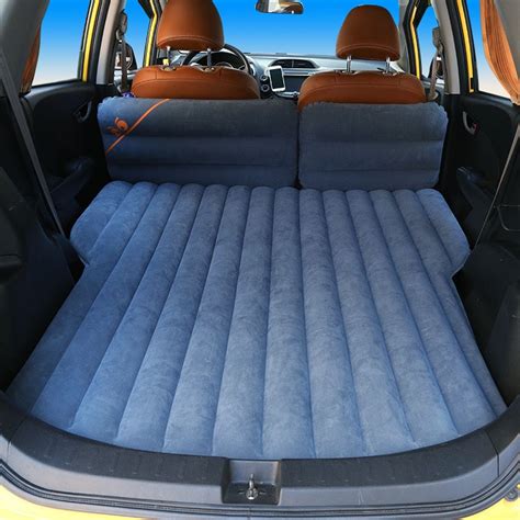 Vehicle Mounted Airbed Flocking Pvc Airbed For Car Multifunction