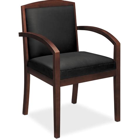 Basyx Vl850 Series Wood Guest Reception Waiting Room Chair Black