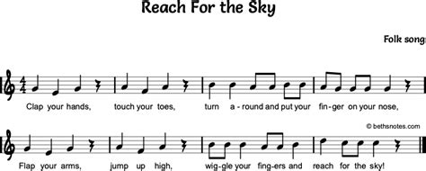 Reach For The Sky Beths Notes