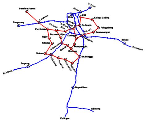 Infografik Rute Kereta Api Bandara Soekarno Hatta Gambaran