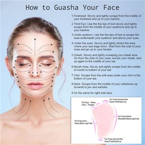 jovivi natural gemstones wing shape guasha board skin care facial massage tool gua sha facial