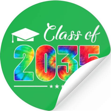 Class Of 2035 Kindergarten Grow With Me Graduation Stickers