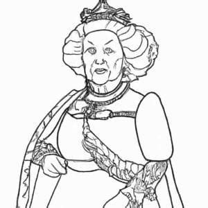 Desenhos De Rainha Elizabeth Para Imprimir E Colorir Pintar