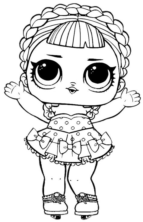 Is collectible dolls with mix and match accessories created by mga entertainmentlol. Ice Skater Lol Doll Coloring Page - TSgos.com