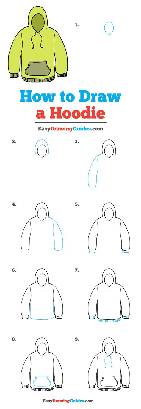 How To Draw A Hoodie Really Easy Drawing Tutorial Drawing Tutorial