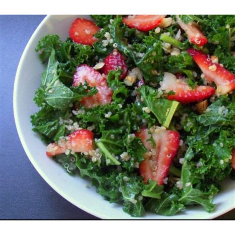 Kale Quinoa And Strawberry Salad Healthy Eating Recipes Delicious