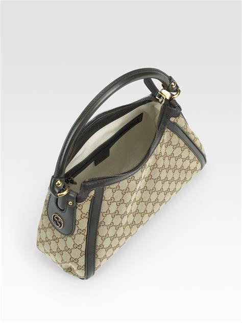 Lyst Gucci Scarlett Small Hobo Bag In Natural