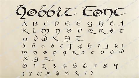 The Tolkien Font Explore The Magic