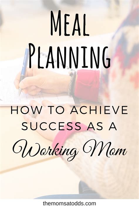 Meal Planning Success For Working Moms The Moms At Odds