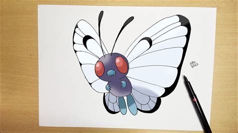 How To Draw Butterfree Step By Step Pokémon 012 Youtube
