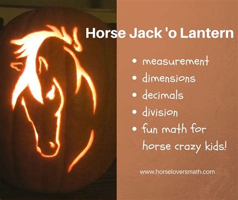 Make A Horse Jack O Lantern Horse Lovers Math Horse Pumpkin