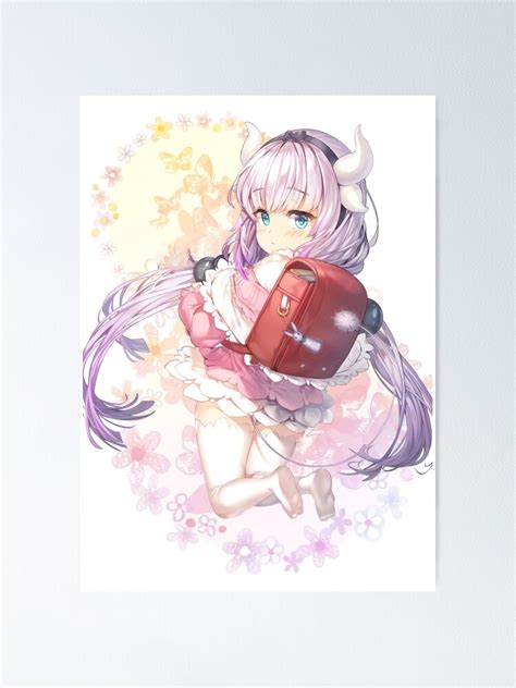 Kanna Kamui Miss Kobayashi Dragon Maid Design For Fan Poster For Sale